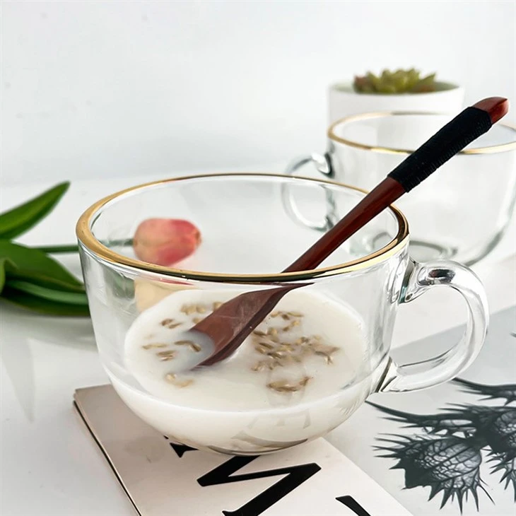 Large Glass Mug With Handle
